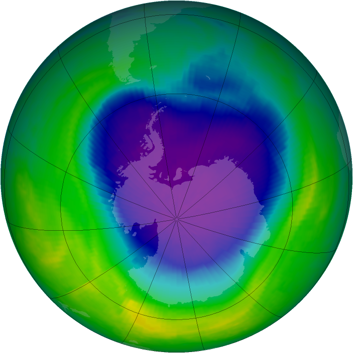Ozone Map 2000-10-10